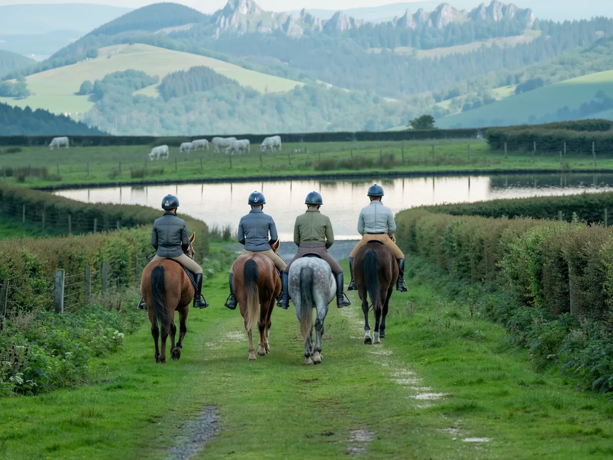 Balade à cheval dans l'Ain, autour de Montracol