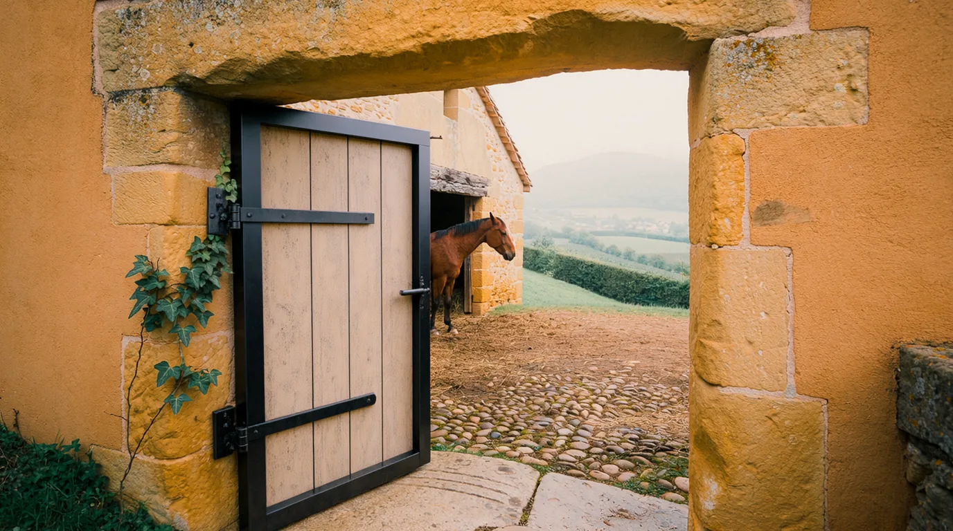 Entrée, Élevage d'Orquy, centre équestre à Montracol